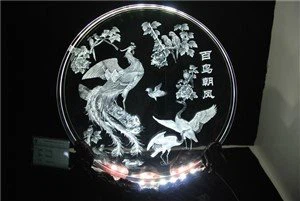 Vidro de gravação a laser 3D