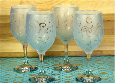 Garrafa de vinho com creme de gravação em pó para cobertura de vidro na Índia